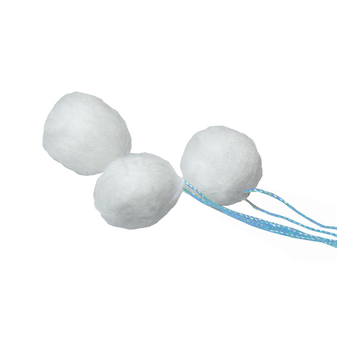 Impression pads: Cotton Otoblock, small, blue, bag/50 pcs