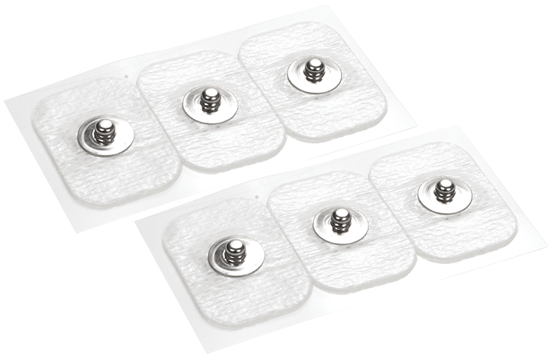 Sanibel snap electrode rectangle, 60pcs in bag